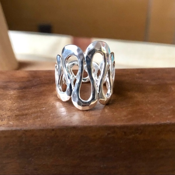 Robert Lee Morris Jewelry - RLM Studio Eternal Curve Modernist Sterling Silver Wave Ring